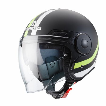 CABERG UPTOWN CHRONO BLACK/WHITE/FLUO YELLOW   in the group MOTORCYCLE / MOTORCYCLE HELMETS / Open Face Helmets at HanssonsMC (49-472-r-34)