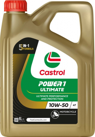 Castrol Power1 Ultimate 4T 10W-50 4L in the group  /  / MOTORCYCLE Oils & Cleaning / Motorcycle Engine Oil at HanssonsMC (55-4000-004)
