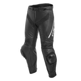 Dainese Delta 3 Leather Pants Black/White  in the group MOTORCYCLE / MOTORCYCLE CLOTHING / MC Pants at HanssonsMC (201553705-948-r)