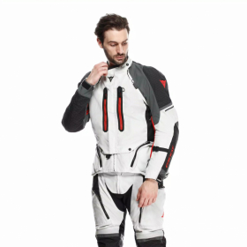 DAINESE SUPER ADVENTURE ABSOLUTESHELL D-AIR LIGHT GREY/DARK GREY/RED