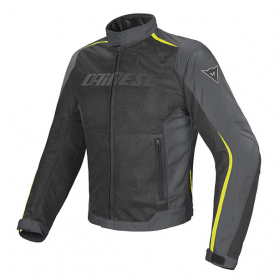 Dainese Hydra Flux D Dry Jacket Black/Dark Gull Gray/Fluo Yellow  in the group MOTORCYCLE / MOTORCYCLE CLOTHING / MC Jackets at HanssonsMC (201654575-P76-r)
