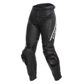 Dainese Delta 3 Lady Leather Pants Black/White  in the group MOTORCYCLE / MOTORCYCLE CLOTHING / MC Womens Clothing at HanssonsMC (202553705-948-r)