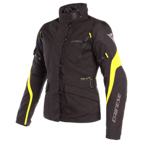 Dainese Tempest 2 Lady D Dry Jacket Black/Fluo Yellow  in the group MOTORCYCLE / MOTORCYCLE CLOTHING / MC Womens Clothing at HanssonsMC (202654610-N49-r)