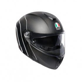 AGV Sportmodular Refractive Carbon/Silver  in the group MOTORCYCLE / MOTORCYCLE HELMETS / Flip-Up Helmets at HanssonsMC (211201A2IY009-r)