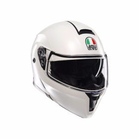 AGV STREETMODULAR  MONO MATT MATERIA WHITE in the group MOTORCYCLE / HELMETS / Modular Helmets at HanssonsMC (2118296001-002-r)