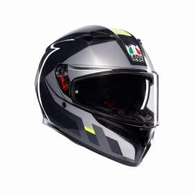 AGV K3  SHADE GREY/YELLOW FLUO