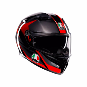AGV K3  STRIGA BLACK/GREY/RED