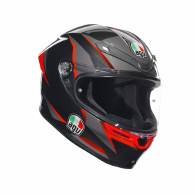AGV K6 S  SLASHCUT BLACK/GREY/RED