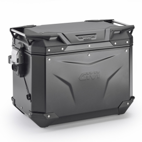 GIVI TREKKER OUTBACK EVO BLACK ALUMINIUM SIDE CASE