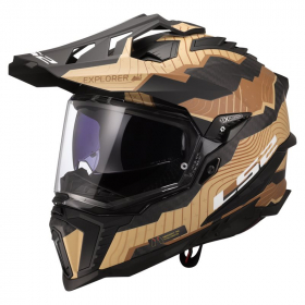 LS2 MX701 EXPLORER CARBON Trick Brown/Sand