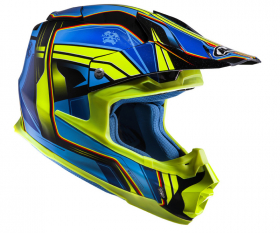 HJC FG-CROSS Piston MC2 Blue/Yellow in the group MX / MX HELMETS / Motorcross Helmets at HanssonsMC (630-1728-r)