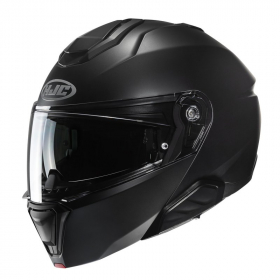 HJC i91 Flat Black in the group MOTORCYCLE / MOTORCYCLE HELMETS / Flip-Up Helmets at HanssonsMC (630-24112-r)