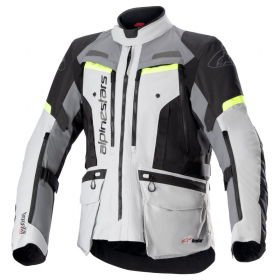 Alpinestars Bogota Pro Drystar Jacket Grey/Yellow Fluo