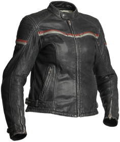 Halvarssons Leather Jacket Eagle Lady Black/Red in the group MOTORCYCLE / MOTORCYCLE CLOTHING / MC Womens Clothing at HanssonsMC (710-66553006-r)
