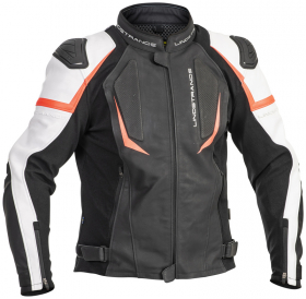 Lindstrands Sanden Leather Jacket Black/White/Red in the group MOTORCYCLE / MOTORCYCLE CLOTHING / MC Jackets at HanssonsMC (720-23020101-r)