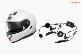 Shoei Neotec3 White + Sena SRL3